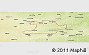 Physical Panoramic Map of ZIP code 76825
