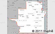 Gray Simple Map of ZIP codes starting with 769
