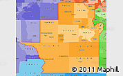 Political Shades Simple Map of ZIP codes starting with 769