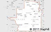 Silver Style Simple Map of ZIP codes starting with 769