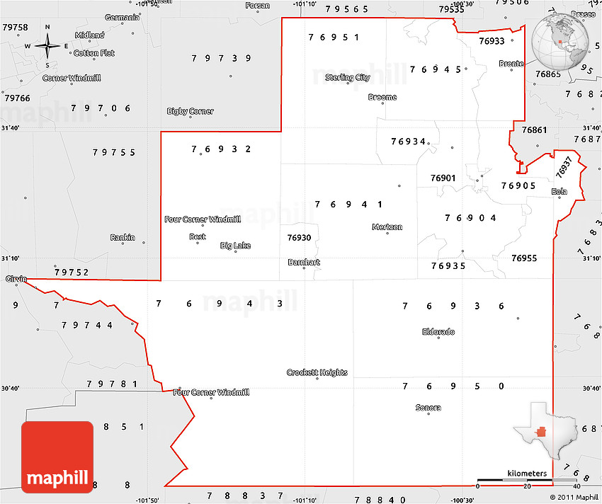 silver-style-simple-map-of-zip-codes-starting-with-769