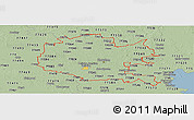 Savanna Style Panoramic Map of ZIP codes starting with 770