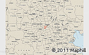 Shaded Relief Map of ZIP code 77006