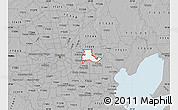 Gray Map of ZIP code 77015