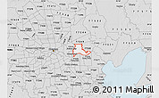 Silver Style Map of ZIP code 77015
