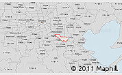 Silver Style 3D Map of ZIP code 77034