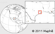 Blank Location Map of ZIP code 77034