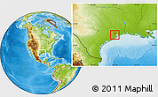 Physical Location Map of ZIP code 77034