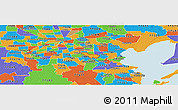 Political Panoramic Map of ZIP code 77034