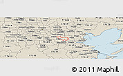 Shaded Relief Panoramic Map of ZIP code 77034