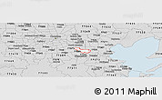 Silver Style Panoramic Map of ZIP code 77034
