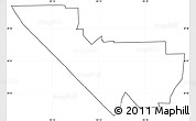 Blank Simple Map of ZIP code 77034, cropped outside