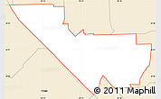 Classic Style Simple Map of ZIP code 77034