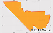 Political Simple Map of ZIP code 77034, cropped outside