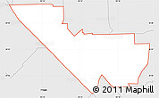 Silver Style Simple Map of ZIP code 77034