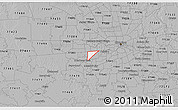 Gray 3D Map of ZIP code 77036
