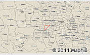 Shaded Relief 3D Map of ZIP code 77036