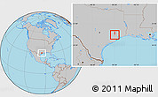 Gray Location Map of ZIP code 77038