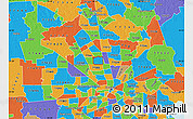 Political Map of ZIP code 77038