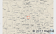 Shaded Relief Map of ZIP code 77038