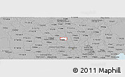 Gray Panoramic Map of ZIP code 77038