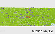 Physical Panoramic Map of ZIP code 77038