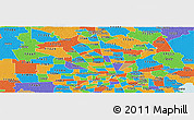 Political Panoramic Map of ZIP code 77038