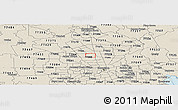 Shaded Relief Panoramic Map of ZIP code 77038