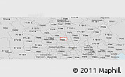 Silver Style Panoramic Map of ZIP code 77038
