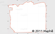 Classic Style Simple Map of ZIP code 77038, cropped outside