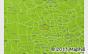 Physical Map of ZIP code 77040