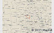 Shaded Relief Map of ZIP code 77040