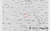 Silver Style Map of ZIP code 77040