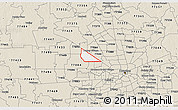Classic Style 3D Map of ZIP code 77041