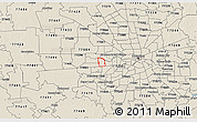 Shaded Relief 3D Map of ZIP code 77042
