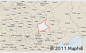 Classic Style 3D Map of ZIP code 77044