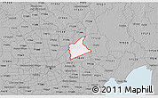 Gray 3D Map of ZIP code 77044