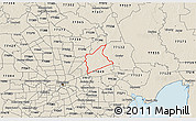 Shaded Relief 3D Map of ZIP code 77044