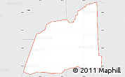 Silver Style Simple Map of ZIP code 77047
