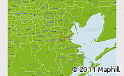 Physical Map of ZIP code 77058