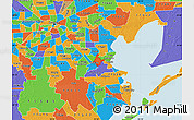 Political Map of ZIP code 77058