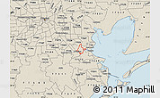 Shaded Relief Map of ZIP code 77058