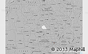 Gray Map of ZIP code 77066