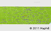 Physical Panoramic Map of ZIP code 77066