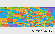 Political Panoramic Map of ZIP code 77066