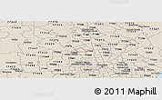 Shaded Relief Panoramic Map of ZIP code 77066
