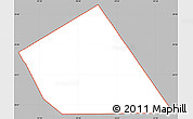 Gray Simple Map of ZIP code 77066, cropped outside