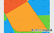 Political Simple Map of ZIP code 77066