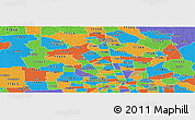 Political Panoramic Map of ZIP code 77068