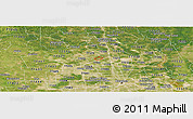 Satellite Panoramic Map of ZIP code 77068